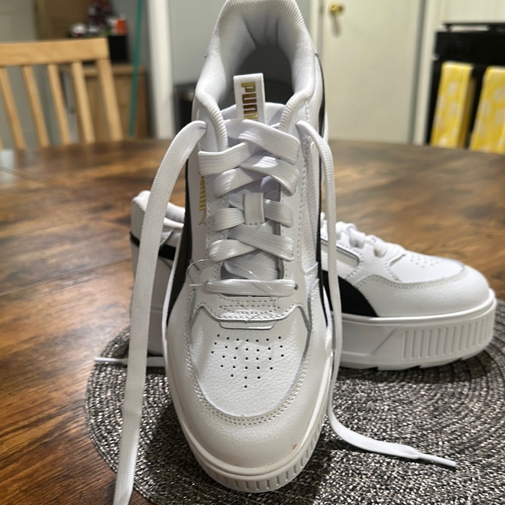 Puma White and Black Women's Sneakers